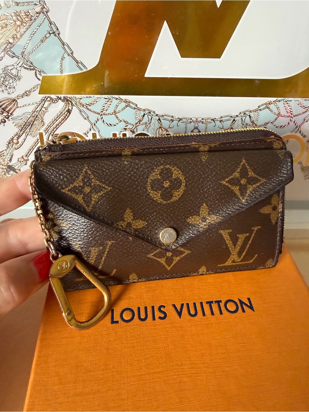 Louis Vuitton Monogram Canvas Recto Verso Card Holder Wallet